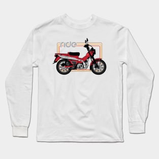 Ride honda trail 125 red Long Sleeve T-Shirt